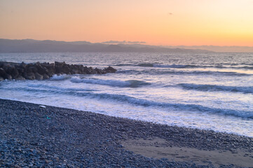 Beautiful sunset above the sea 1