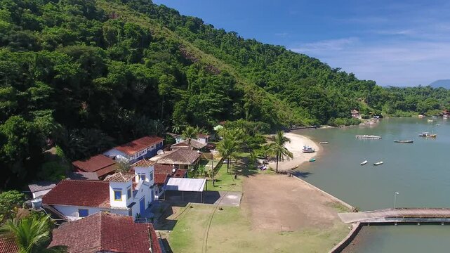 S&atilde;o Pedro Church, Ara&uacute;jo Island, Paraty Bay - Paraty, Rio de Janeiro, Brazil