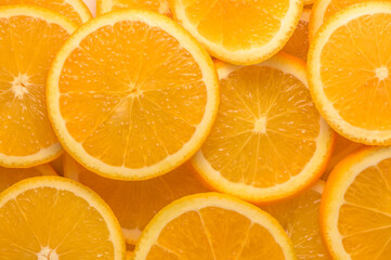 Vibrant Orange Slices Pattern - Fresh Citrus Background