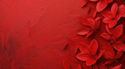 Red background for diverse occasions with customizable card size and text space