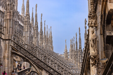 Zdobienia katedry Duomo w Mediolanie © Grzegorz