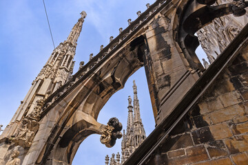Zdobienia katedry Duomo w Mediolanie © Grzegorz