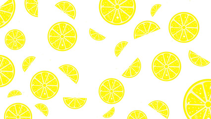 lemon slices isolated 