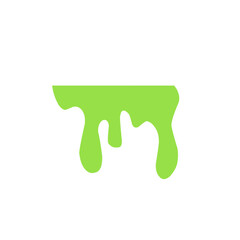 green liquid drop vector illustration