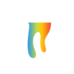 illustration of dripping rainbow slime