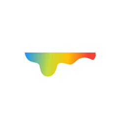 illustration of dripping rainbow slime