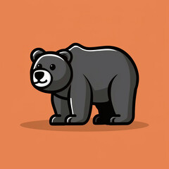Naklejka premium bear, black bear, endangered species, wildlife conservation, predator, hunting, hibernation