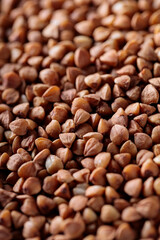 Fototapeta premium Macro Shot of Raw Buckwheat Grains