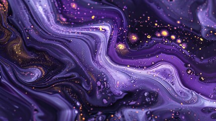 Luxury purple marble paint texture fluid art background