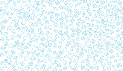 seamless pattern school, education element background