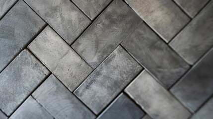 Obraz premium Crisp lines forming a modern herringbone pattern