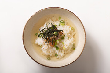 サーモンなめろう　茶漬け