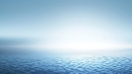 Obraz premium Serene Light Blue to White Gradient Background Eliciting Tranquility and Openness