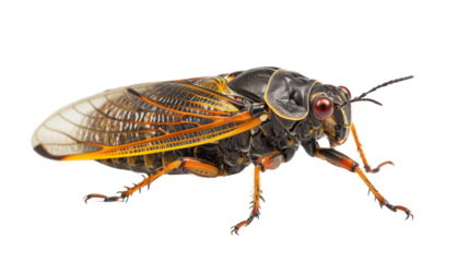 Cicada on transparent background