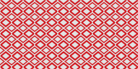 Red and white checkered decorative pattern