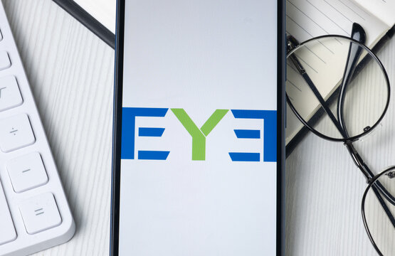 New York, USA - 21 June 2024: AIER Eye Hospital Logo on Phone Screen, Company Icon