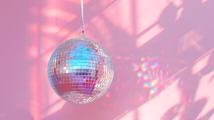 purple disco ball