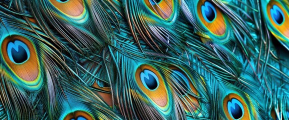 Analyze The Role Of Peacock Feather Patterns In Opulent Wallpaper Collections, Wallpapers HD