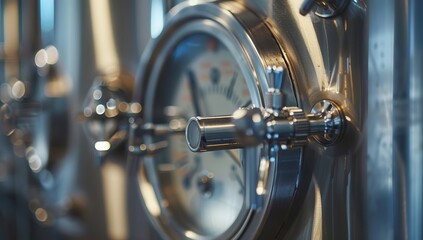 Stainless Steel Brewery Equipment with Pressure Gauge