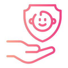 protection gradient icon