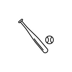 
Vector icon of baseball ball, popular American sport, suitable for use in web design and mobile apps, logo illustration. Symbol, pixel vector graphic.