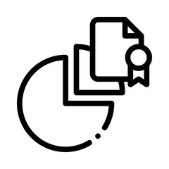 share certificate line icon