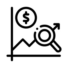 Valuation line icon