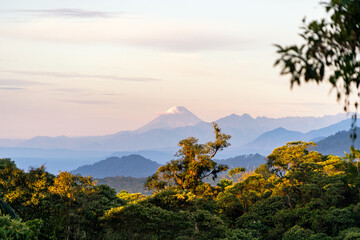 Sangay Volcano located in Ecuador