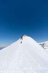 残雪期の武尊山