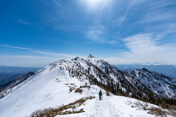 残雪期の武尊山