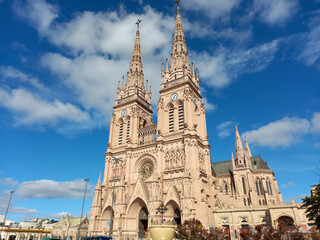 Basilica of Our Lady of Luj&aacute;n, built in neogothic style, in Buenos Aires Province, Argentina