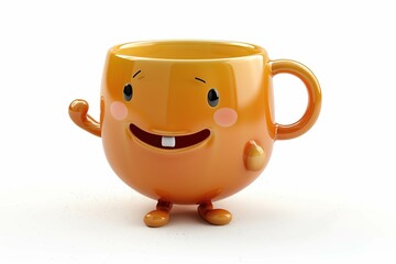 Cup shaped funny character