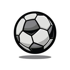 Obraz premium Soccer ball vector, football with traditional pattern vector art isolated on white background