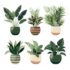 Obraz premium A collection of potted plants bringing life and greenery to any space