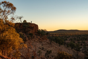 Sunset over Baldy Knob, Quilpie, Queensland