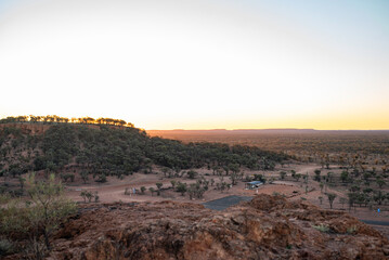 Sunset over Baldy Knob, Quilpie, Queensland
