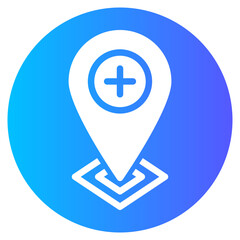 Obraz premium add gradient icon