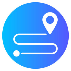 route gradient icon