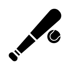 Isolated baseball ball silhouette on a white background, vector illustration. eps 10