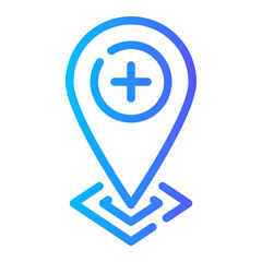 Obraz premium add gradient icon