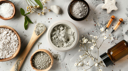 Organic Bentonite Clay Treatment for Acne in a Relaxing Skincare Session