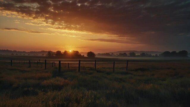 Sunset view of beautiful clouds Wichita Mountains National Wildlife Refuge