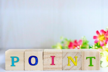 木のキューブ　～POINT～
