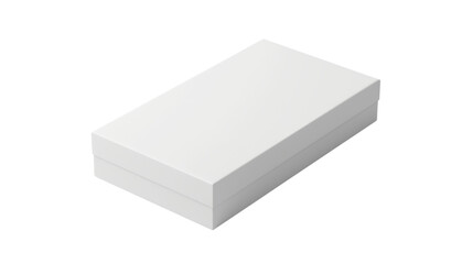 Fototapeta premium White blank box mockup on transparent background