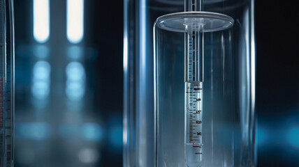 Transparent IV drip bag clear tubing medical setting