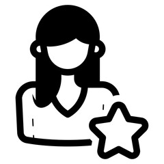 female tech support excellent expert icon
