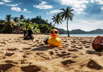 Obraz premium Brighten up playtime with duck toys.