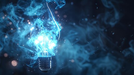 Fototapeta premium rocket lamp launch background