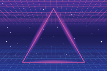 retro-triangle-background