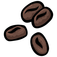Coffee Beans handdrawn doodle